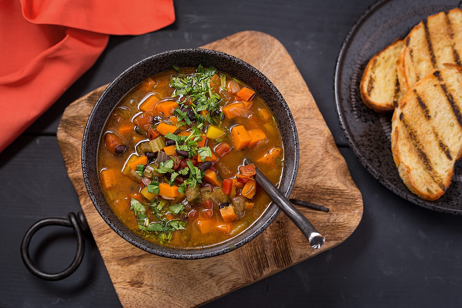 Black Bean Sweet Potato Chipotle Soup