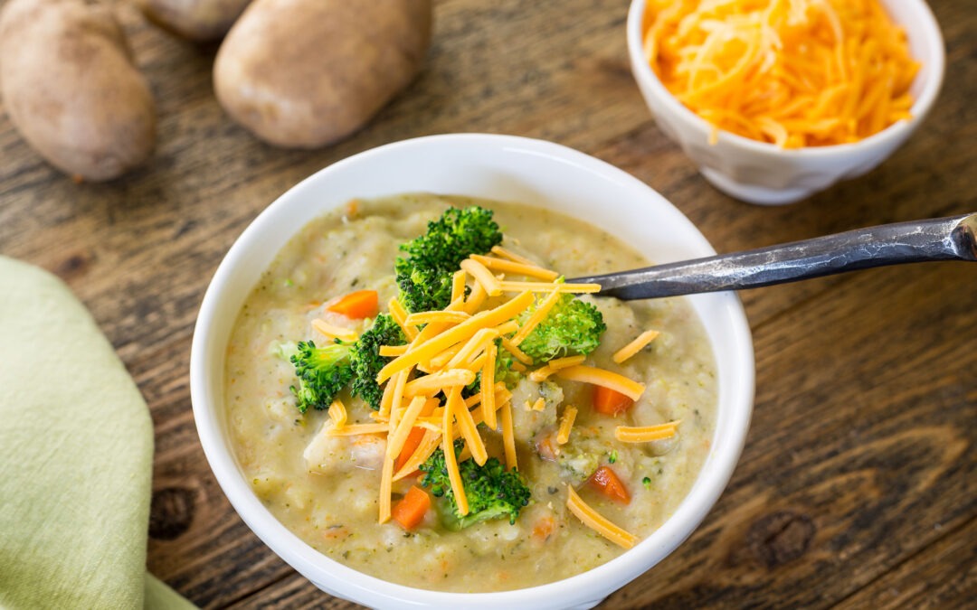 Broccoli Potato Soup  – Healthy Version!