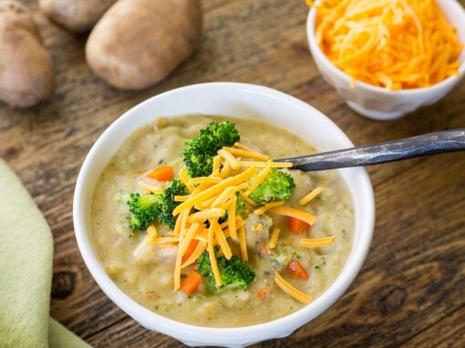 Broccoli Potato Soup  – Healthy Version!